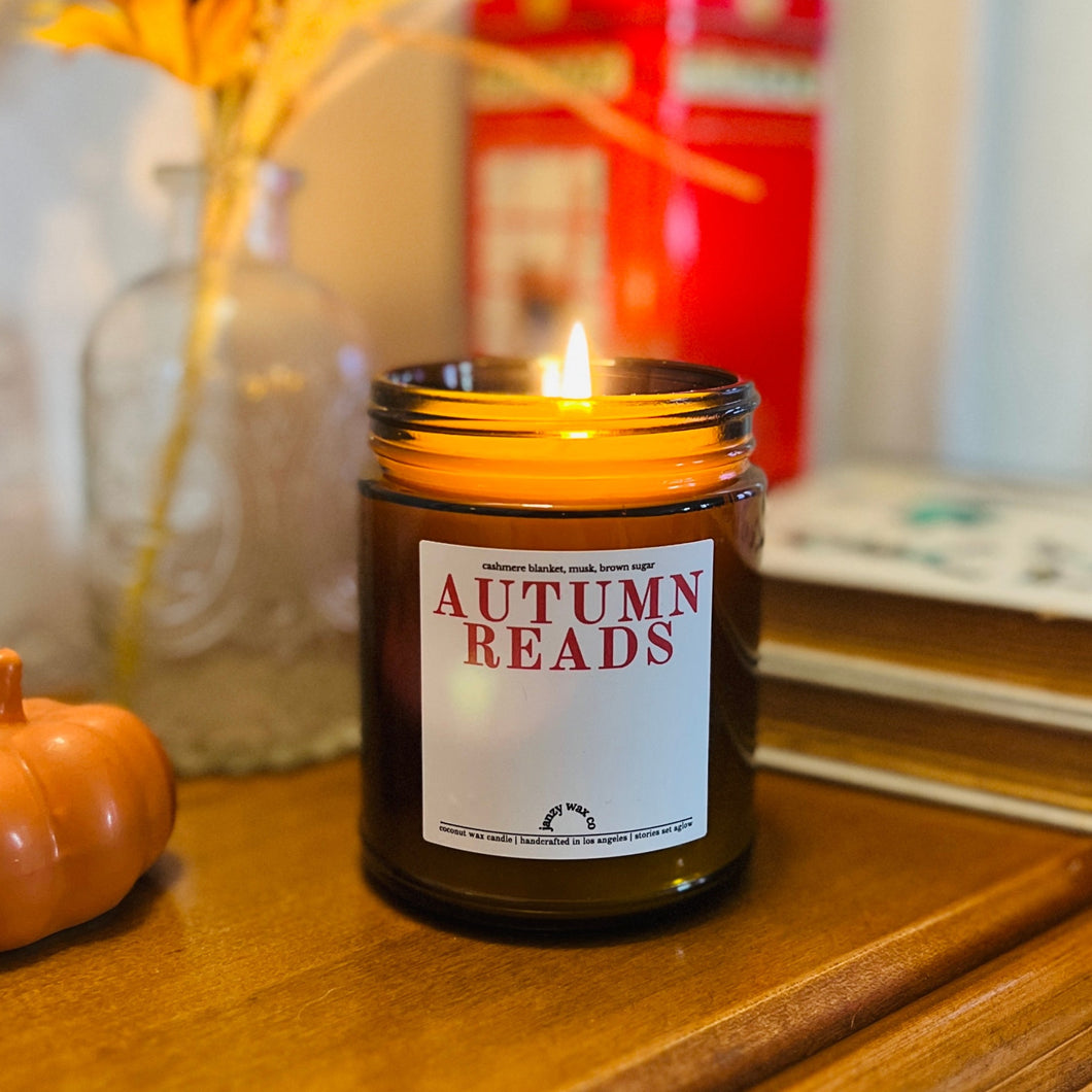 autumn reads - brown sugar cashmere candle