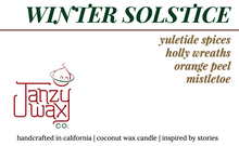 Load image into Gallery viewer, winter solstice - orange peel pine candle
